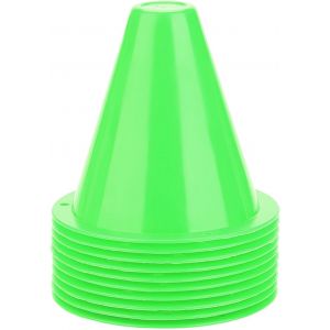 Acdsgd-Pack De 10 C&ocirc;nes De Balisage, C&ocirc;nes De Balisage Football, C&ocirc;nes De Signalisation, Aides &Agrave; L'entra&icirc;nement, C&ocirc;nes Multifonctions Pour Enfants, Football, Sports &Eacute;questres(Vert) - Neuf