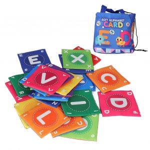 Lot De 26 Livres En Tissu Pour Bebe Avec Sac Fourre-Tout, Cartes Puzzle En Tissu Doux, Jouets Educatifs Precoces Colores - Neuf