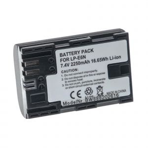 vhbw Batterie compatible avec Canon EOS R (Ra), 80D, R5, 7D Mark II, 70D, 90D, R, 6D Mark II, R5 C, 7D appareil photo (2250mAh, 7,4V, Li-ion), puce d - Neuf