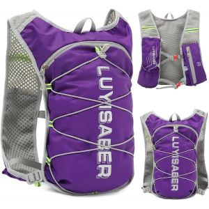 Jgd-Flintronic 2.5l Sac &Agrave; Dos Hydratation, Sac &Agrave; Dos De Course Ultral&eacute;ger, Sac &Agrave; Dos De V&eacute;lo, Ajustables &Agrave; Taille Sac &Agrave; Dos D'eau Avec Design R&eacute;fl&eacute;chissant Pour Femme Homme Marathon Randonn&eacute;e - Neuf