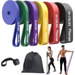 Mevronisshop-Bandes De R&eacute;sistance Kit - Bande De Elastique Musculation Avec Ancrage De Porte/Sac/Affiche, Bande De Resistance Traction Pour Homme E Femme &Eacute;tirement/Pilates/Musculation/Th&eacute;rapeutique - Neuf