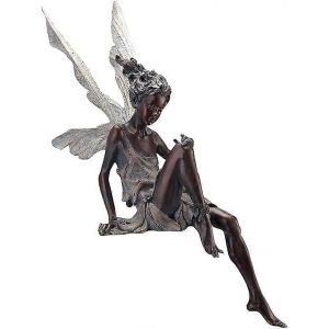 Statuette Décorative,Statue De Fée,Statue De Jardin De Fées,Ornement De Fée,Haute Figurine,Résine Craft,Dec - Neuf