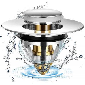 Vidange d'évier universelle en acier inoxydable pour bouchons d'évier de 32 et 38 mm (1 pièce) - Neuf