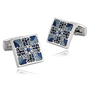 Boutons De Manchette Pour Homme, Boutons De Manchette Carr&iquest;&iquest;S Argent&iquest;&iquest;S 1,7 X 1,7 Cm, Accessoire Formel Pour Mariages Et &iquest;&iquest;V&iquest;&iquest;Nements Professionnels - Neuf