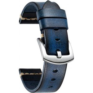Eryi-Bracelet Montre En Cuir Tanné Dégradé Pour Homme Femme Bracelets De Montres De Remplacement 18mm 20mm 22mm 24mm 26mm Bracelet Montre Rétro Vintage En 7 Couleurs Avec Boucle En Acier - Neuf