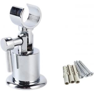 Support Pommeau de Douche en M&eacute;tal,Support Douche &agrave; 180 Degr&eacute;s,Mural R&eacute;glage Pivotant Porte Pommeau de Douche pour la Plupart des Pommes de Douche,Support de Pommeau de Douche avec Vis - Neuf