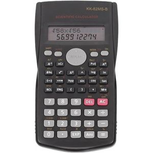 KK-82MS-D Calculatrice scientifique portable avec 240 fonctions d'ing&eacute;nierie,affichage double ligne,mat&eacute;riel scolaire pour &eacute;tudiants,enseignants et professionnels,bureau/usage domestique (Noir) - Neuf