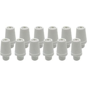 MEVRONISSHOP-Pack de 12 Serre-c&acirc;bles Presse-&eacute;toupes | Blanc | Fixation et Soutien des C&acirc;bles &Eacute;lectriques pour Douilles | Protection et S&eacute;curit&eacute; | Fabrication Italienne - Neuf