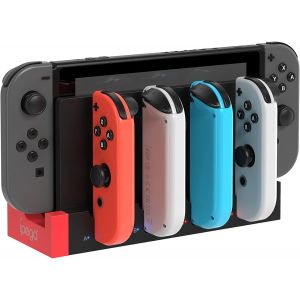 Shiba-Usb Chargeur Compatible Avec Manette Pour Switch & Oled Model, Support De Station De Charge Pour Manettes Avec Led Indicateu[7 - Neuf
