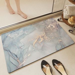 ¿bleu¿1 tapis de bain 40 x 60 cm, super absorbant et antidérapant, tapis de sol de salle de bain à séchage rapide pour douche, baignoire, lavabo¿bleu¿ - Neuf