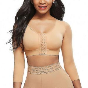 Mimigo Femmes Shapewear 3/4 Manche Bras Shaper Front Fermeture Soutien-Gorge De Compression Post Surgery Posture Corrector Débardeur-4xl-Beige - Neuf