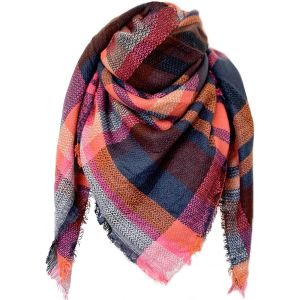 Kalanka-Écharpe Chale Femme Cachemire Châle Grand Plaid Tissu Glands Foulard Oversize Ponchos Carreaux Shawl Automne Hiver Et Capes Acrylique Souple Chaud Scarf - Neuf
