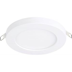 KAL-Spot Encastrable Led Fueva Flex, Lampe De Plafond Encastrée, Plafonnier À Encastrer Rond, Luminaire En Aluminium Et Plastique Blanc, Blanc Chaud, 11,7 Cm - Neuf