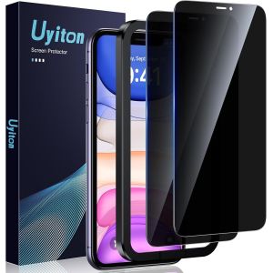 Kal-Pour Iphone 11 Protection D'écran Anti-Espion, 2 Pièces Film Dureté 9h 30° Protection Privacy Anti-Rayures Anti-Espion Protection Pour Iphone 11 - Neuf