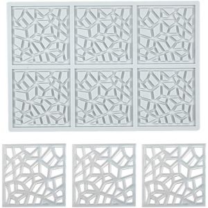 Moules En Silicone 3d Creux En Forme De Plume Et De Feuille-Moule G&eacute;om&eacute;trique Pour Bonbons,Cupcakes,D&eacute;coration De G&acirc;teau (F_20 X 13,5 X 0,2 Cm) - Neuf