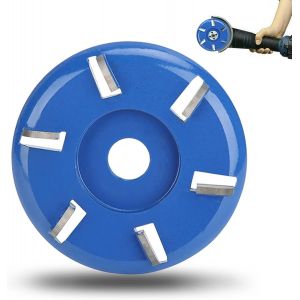 Disque de coupe de bois,Disque De Sculpture Sur Bois,disque bois meuleuse,disque de coupe boisMeule de Disque de Sculpture sur Bois, disque de sculpture sur bois 6 dents tron&ccedil;onneuse fraise outils - Neuf