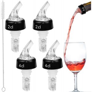 Checarzhn--No1-4 Pcs Decanteur Aérateur À Vin Plastique 2cl 4cl Bec Verseur Decanteur Aérateur À Vin Stop Goutte Bouteille De Vin Anti Goutte Bouteille Vin Bec Verseur Vin Anti Goutte Pour Bouteille - Neuf