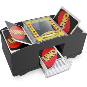 Kolamom M&eacute;langeur De Cartes Automatique,Trieur De Cartes De Poker Automatique Piles,M&eacute;langeur De Cartes &Agrave; Bouton Pour 1 &Agrave; 2 Jeux,Distributeur De Cartes Pour Uno,Poker,Blackjack - Neuf