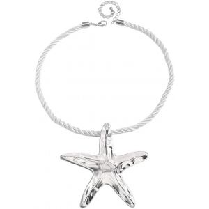 Grand Collier Avec Pendentif &Eacute;toile De Mer Pour Femmes Et Filles Fait &Agrave; La Main Martel&eacute; En Forme D'&eacute;toile Oc&eacute;an Mer Vie Marine Cha&icirc;ne R&eacute;glable Bijoux De F&ecirc;te Sur La Plage 20 Pouces - Neuf
