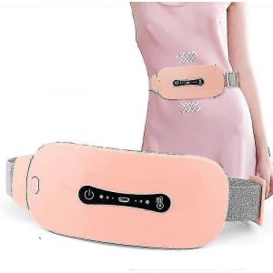 Coussin Chauffant Anti-Douleur, Ceinture Chauffante Menstruelle Et Masseur Contre Les Crampes Menstruelles Avec 3 Niveaux De Chaleur Et 3 Modes De Massage, Rose - Neuf