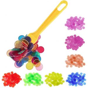 Eryi-Kit De Bingo Jaune Magnétique Bâton Magnétique Avec 100 Jetons Loto Jeu Éducatif Pour Enfants Et Accessoire Pratique De Stockage Jetons Stem Pour Apprentissage Et Jeu En Famille - Neuf