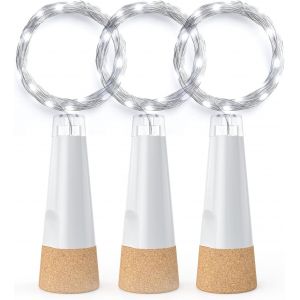 lbgwp60-En Forme De Bouteille De Vin Avec Bouchon En Liège, Rechargeable Par Usb, Fonctionne À Piles, Améliorée 2025 Pour Décorations De Noël - Neuf