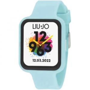 Re Mida Montre Liu Jo Unisexe Smartwatch Voice Fancy Caoutchouc Aigue-Marine Swlj133 - Neuf