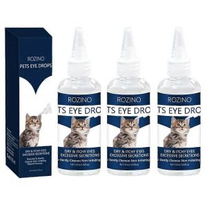 Gouttes Oculaires Pour Conjonctivite Chez Le Chien Et Le Chat, 30 Ml, Sures Et Douces Pour Les Animaux De Compagnie - Neuf