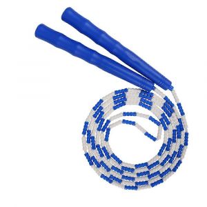 Soft Beaded Segment Adjustable Fitness Workout Tangle-Free Skipping Rope For Activities Exercising - Neuf