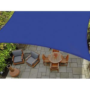 Voile D'ombrage Imperm&eacute;able 2 X 3 M, Protection Uv, Bleue - Neuf