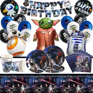 Senior-65 Pièces Anniversaire Vaisselle, Décoration D'anniversaire, Vaisselle De Fête D'anniversaire Comprend Bannières, Assiettes, Gobelets En Papier, Serviettes, Nappes Et Ballons - 10 Per[L1163] - Neuf