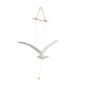 Mouettes volantes suspendues, aile mobile en bois, decoration de plafond unique pour la maison, style nautique - Neuf