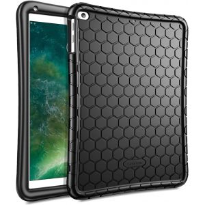 ELVORIX-Coque pour iPad 6e/5e G&eacute;n&eacute;ration 9.7 Pouce (2018/2017) et iPad Air 2/Air 1 9.7&iquest; - Etui en Silicone Housse L&eacute;ger et Antichoc, Noir - Neuf