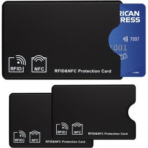 asas-3 Pcs Protege Carte Bancaire,Porte Carte Rfid,Protection Carte Bancaire,Pochette Carte Bancaire,Etui Carte Bancaire,Protege Carte Bancaire Anti Piratage,Porte Carte Anti Piratage,90*59Mm(Noir) - Neuf