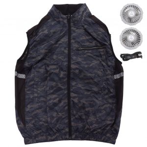 Hjlian Gilet Rafraichissant Avec Ventilateur Et Climatisation Pour Le Travail, La Peche, La Randonnee, Les Activites De Plein Air, Taille Xxl, Convient Aux Personnes De 180 Cm - Neuf