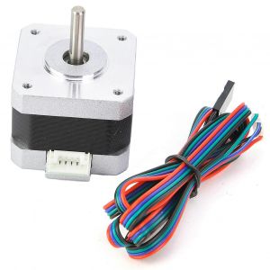 DC4.0V 1.2A 1.8 Nema 17 moteur pas &agrave; pas bipolaire 320mN.m/45oz.in pour imprimante 3D 34mm hauteur - Neuf