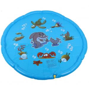 Tapis de jeu gonflable d'exterieur pour enfants (Dauphin bleu) - Neuf