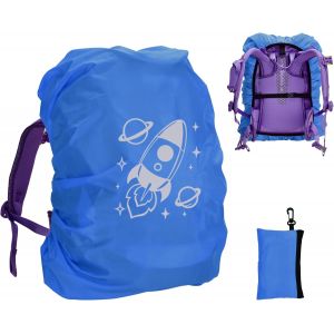 JGD-Housse de protection contre la pluie pour cartable - Imperm&eacute;able - R&eacute;fl&eacute;chissante - Avec sangle &agrave; boucle (18-35 l) - Compatible avec Ergobag, Scout, Step by Step, McNeill, DerDieDas, Herlitz (fus - Neuf