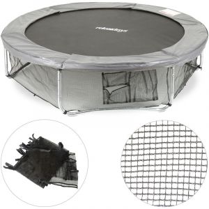 Filet De Cadre Trampoline Filet De Protection Filet De S&eacute;curit&eacute; Pour Le Sol Accessoire Jardin 182 Cm, Noir - Relaxdays - Neuf