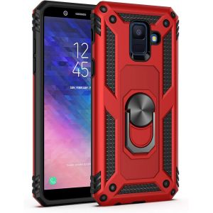 Kal-Coque Galaxy A6 2018, Coque Samsung A6 2018, Etui Housse De Protection Antichoc Durable Résistante 2 En 1 Hybride Pc Robuste + Tpu Souple Pour Galaxy A6 2018 + Verre Trempé Galaxy A6 2018 - Neuf