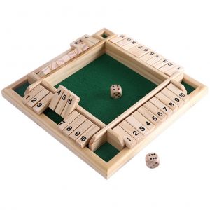 Jeu De Societe Numerique En Bois A Quatre Faces, Amusant, Pour Parents Et Enfants, Ideal Pour Les Fetes, Les Voyages Et L'education - Neuf