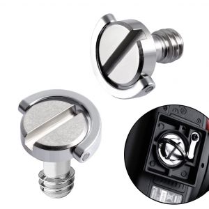 Vis 1/4'' Caméra 2pcs Anneau en D en Acier Inoxydable pour Appareil Photo Trépied Monopode Plateau Rapide Accessoires (2) - Neuf