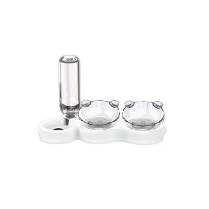 Ensemble Gamelles Pour Nourriture Et Eau Avec Distributeur Pour Petits Chiens Et Chats - Capacit&eacute; De 1,8 L, Facile &Agrave; Nettoyer - Neuf