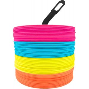 acdsgd-Lot de 48 c&ocirc;nes plats de 15,2 cm - Marqueurs d'agilit&eacute; - Pour football, basket-ball, football, entra&icirc;nement &agrave; l'agilit&eacute; sportive - Certifi&eacute; SGS, fabriqu&eacute; &agrave; Taiwan - Neuf