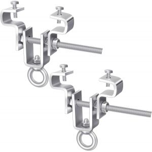 2 Pi&egrave;ces Fixation Crochet Sac De Frappe En Acier, Pour Charges Lourdes Jusqu'&agrave; 204 Kg, Support Sac De Frappe Sur, Fixation Sur Poutre R&eacute;glable De 63 Mm A 190 Mm - Neuf