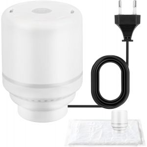 MEVRONISSHOP-Pompe &agrave; vide &eacute;lectrique portable pour sacs sous vide pour v&ecirc;tements, Mini Aspirateur 220V 30W 4,0 kPa forte puissance d'aspiration pour Voyage Camping - Neuf