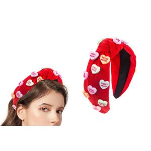 Bandeau &Agrave; N?Ud En Forme De C?Ur Pour La Saint-Valentin - Rouge - Neuf