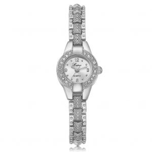 Lvpai Femmes Dame Élégante Quartz Analogique Montre Robe Ronde Bijoux Montre-Bracelet (Argent + Blanc) - Neuf