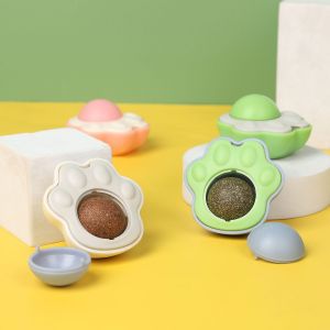Lot De 3 Boules D'herbe À Chat Comestibles, 3 Couleurs, Pour L'intérieur - Neuf