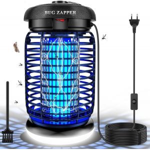 Lampe Anti Moustique Avec Led, Lampe Anti Mouche 4200V 15W Uv Tueur D'Insectes Électrique Anti Insectes Répulsif Efficace Portée 80-140M², Norme Ipx4¿ Pour Intérieur Et Extérieur - Neuf